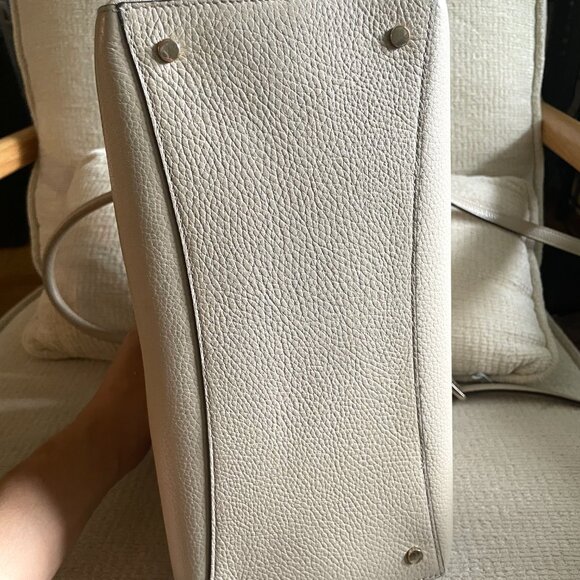 Kate Spade Leila Medium Triple Compartment Satchel - Light Sand Multi (EUC) - Picture 9 of 15